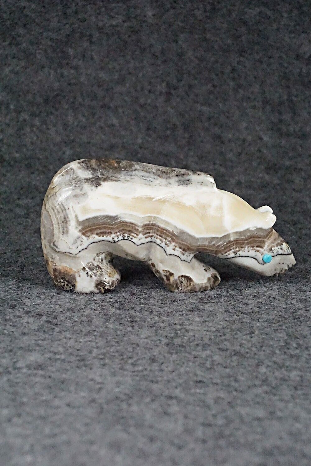 Mountain Lion Zuni Fetish Carving - Ronnie Lunasee