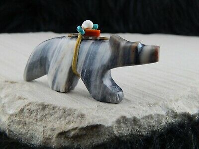 Coyote Zuni Fetish Carving - Donovan Laiwakete - High Lonesome Trading