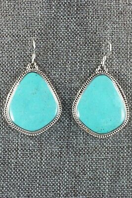 Turquoise & Sterling Silver Earrings - Annie Spencer - Navajo