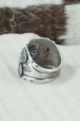 Navajo Sterling Silver Ring - Delbert Gordon - Size 10.5