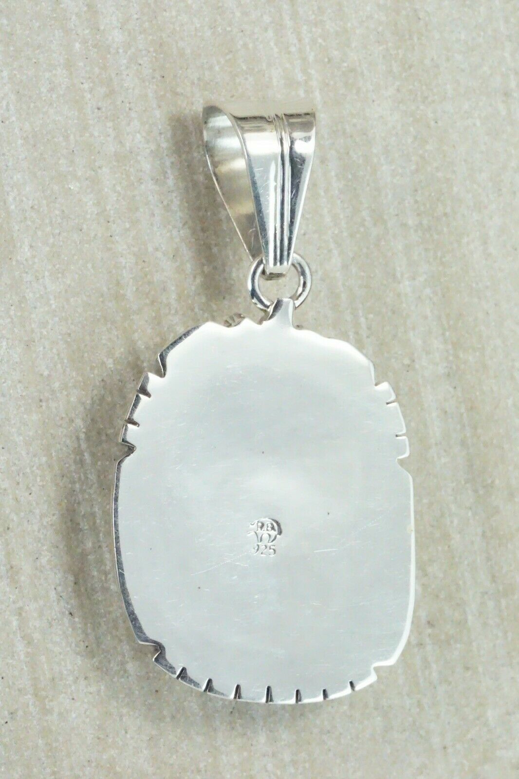 Turquoise & Sterling Silver Pendant - Samuel Yellowhair