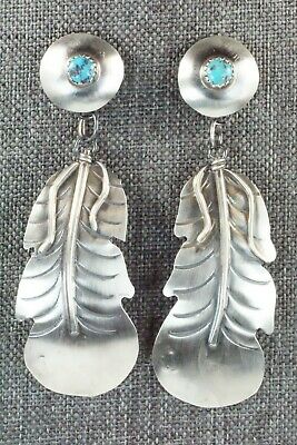Turquoise & Sterling Silver Earrings - Gabrielle Yazzie