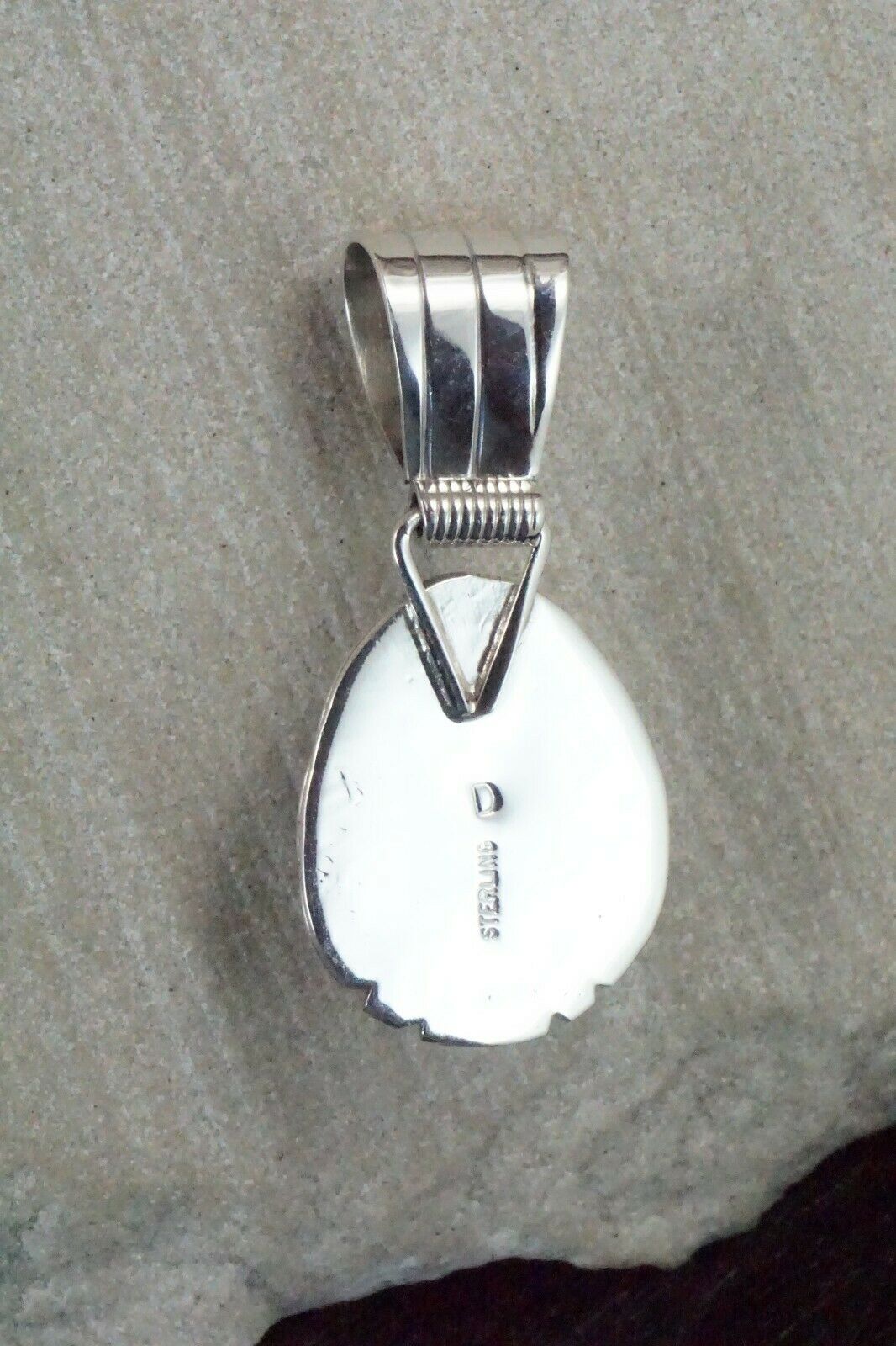 Turquoise & Sterling Silver Pendant - Davey Morgan