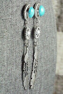 Turquoise & Sterling Silver Earrings - Annie Spencer