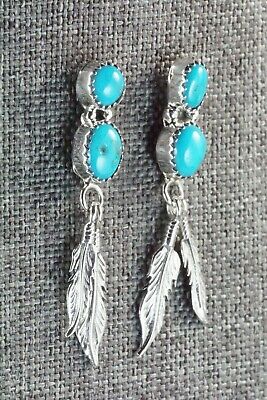 Turquoise & Sterling Silver Earrings - Annie Spencer