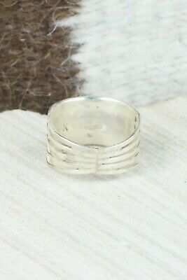 White Buffalo & Sterling Silver Ring - Claresse Kylestewa - Size 7.5