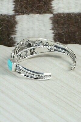Turquoise & Sterling Silver Bracelet - Bobby Platero