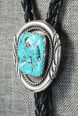 Turquoise & Sterling Silver Bolo Tie - Spencer
