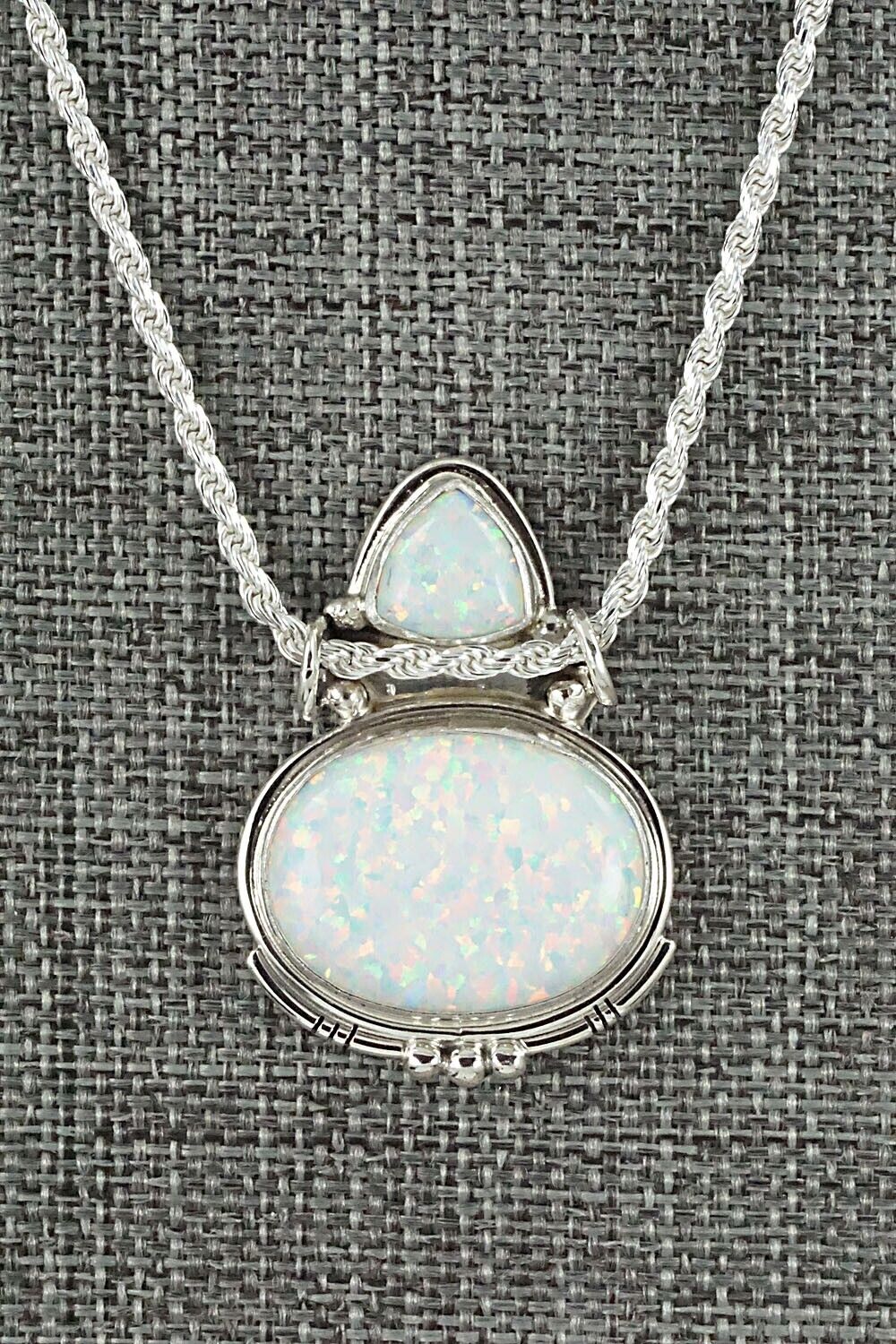 Opalite & Sterling Silver Necklace - Rita Largo