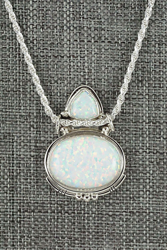 Opalite & Sterling Silver Necklace - Rita Largo