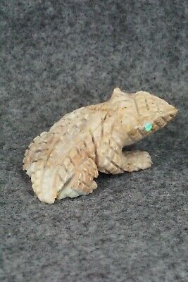 Horned Toad Zuni Fetish Carving - Jonas Hustito