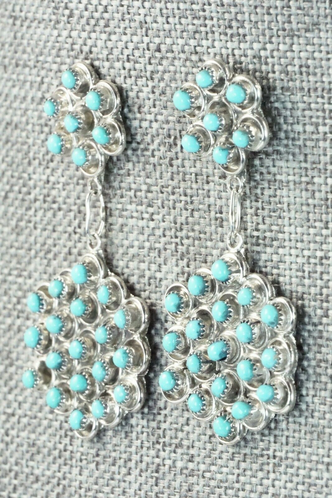 Turquoise & Sterling Silver Earrings - Waylon Johnson