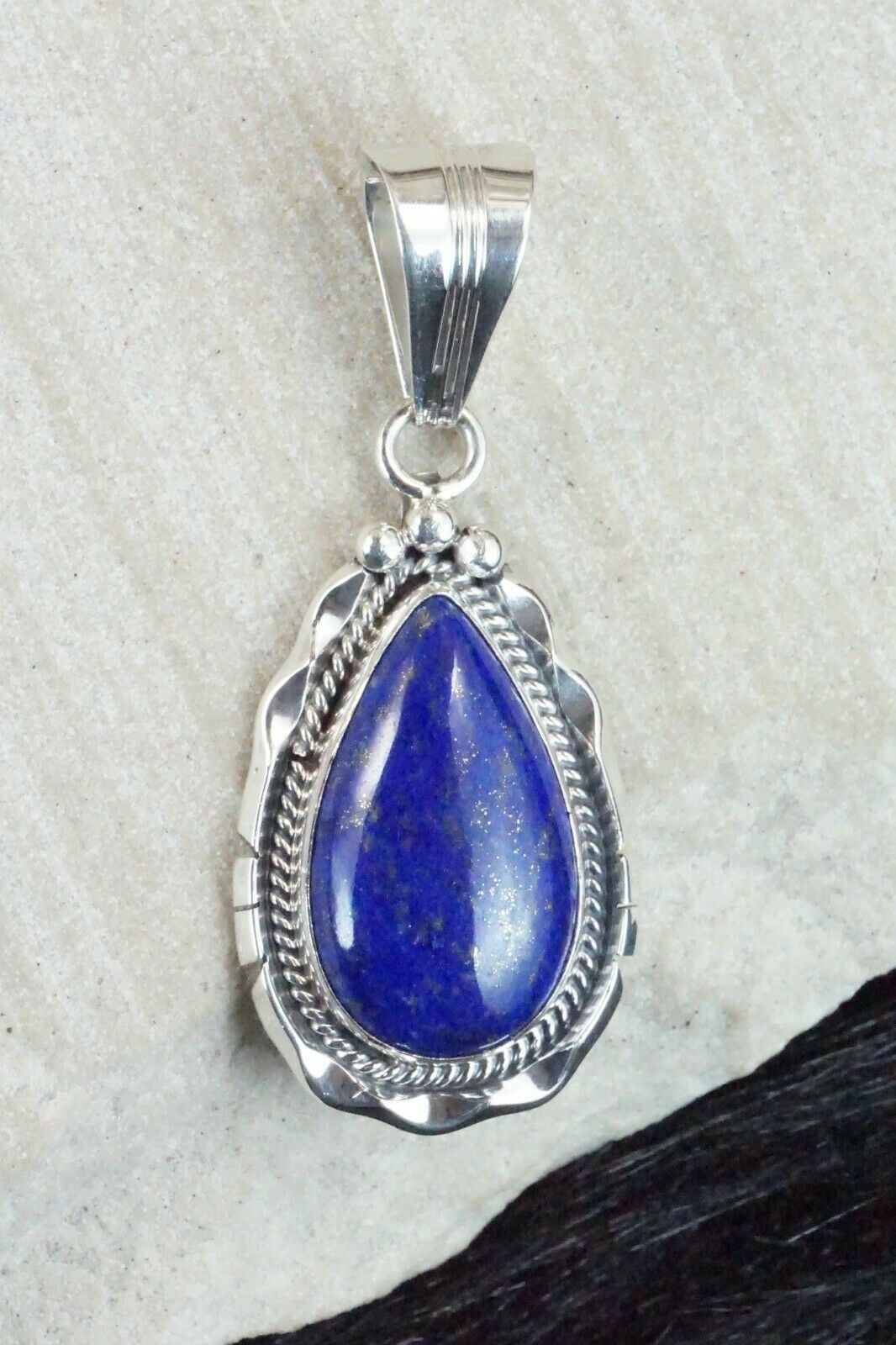 Lapis & Sterling Silver Pendant - Samuel Yellowhair