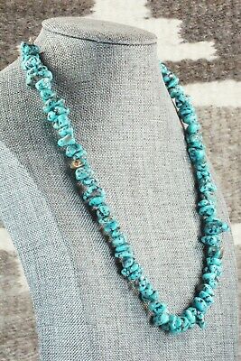 Turquoise and Sterling Silver Necklace - Navajo