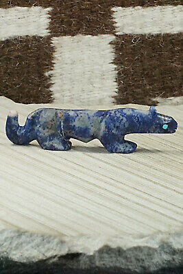 Mountain Lion Zuni Fetish Carving - Ronnie Lunasee