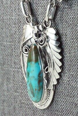 Turquoise and Sterling Silver Necklace - Davey Morgan