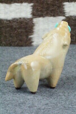 Boar Zuni Fetish Carving - Enrike Leekya