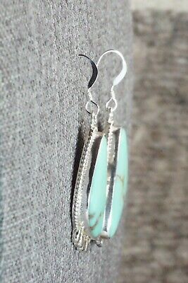 Turquoise and Sterling Silver Earrings - Sharon McCarthy