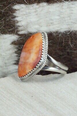 Spiny Oyster and Sterling Silver Ring - Selina Warner - Size 8