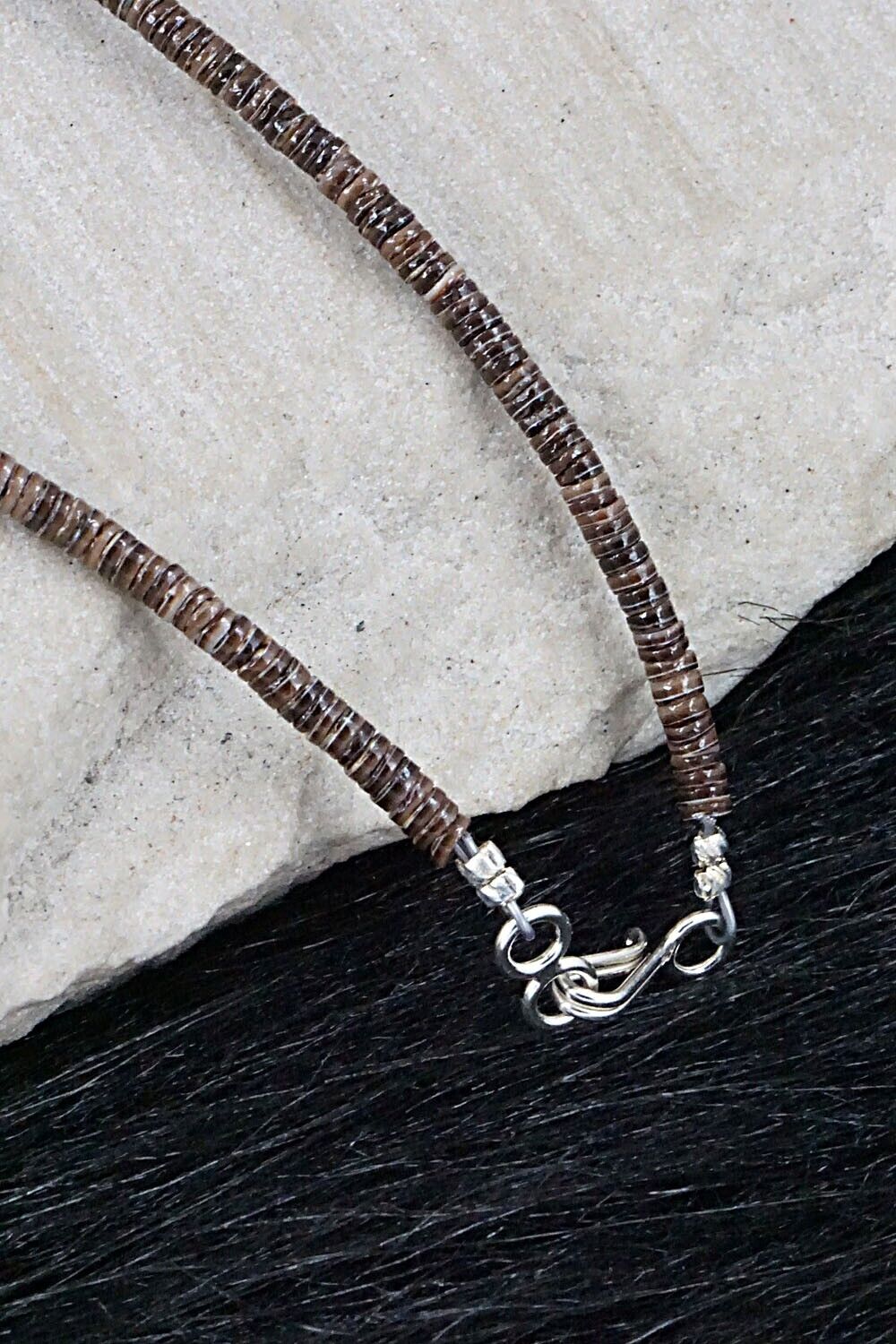 Multi Stone and Sterling Silver Necklace - Helen Tsosie