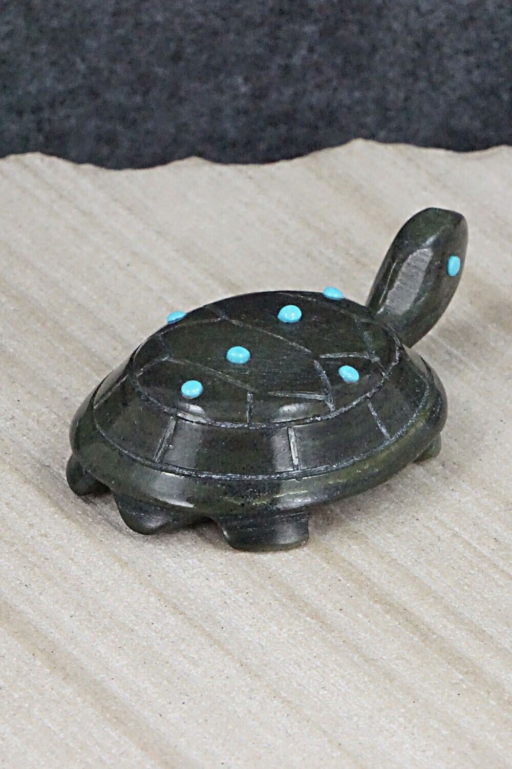 Turtle Zuni Fetish Carving - Ronnie Lunasee