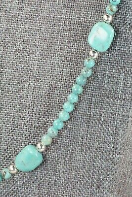 Turquoise & Sterling Silver Necklace - Navajo