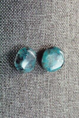 Turquoise & Sterling Silver Earrings - Joann Garcia - Santo Domingo