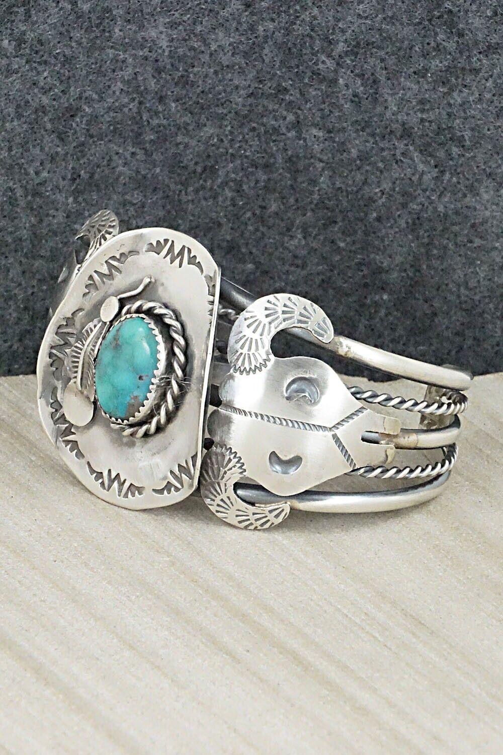 Turquoise & Sterling Silver Bracelet - Tim Yazzie