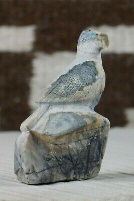 Eagle Zuni Fetish Carving - Fenton Luna - High Lonesome Trading