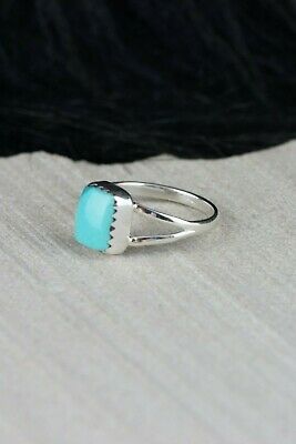Navajo Turquoise and Sterling Silver Ring - Robert Martinez - Size 5.75 - High Lonesome Trading