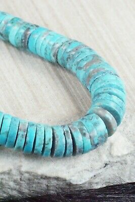 Turquoise & Sterling Silver Necklace - Lupe Lovato