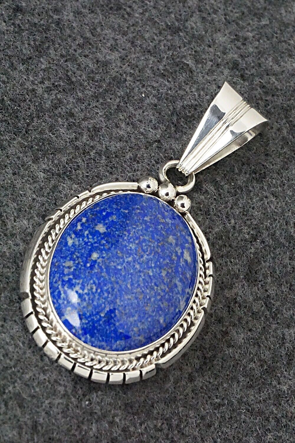 Lapis & Sterling Silver Pendant - Samuel Yellowhair