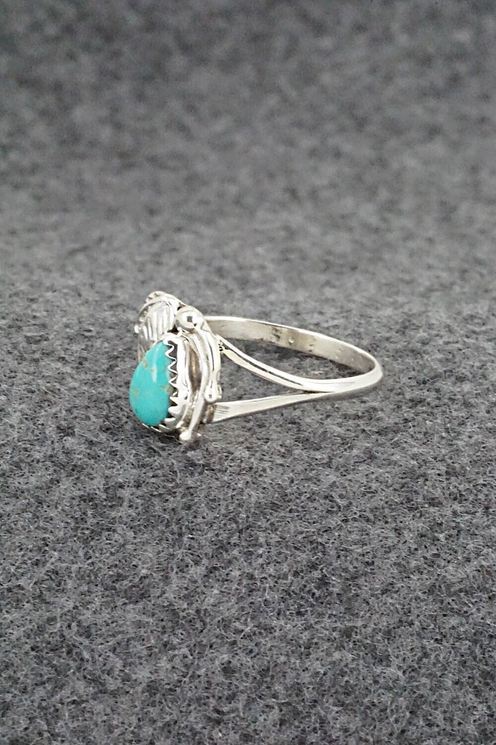 Turquoise & Sterling Silver Ring - Letricia Largo - Size 8.5