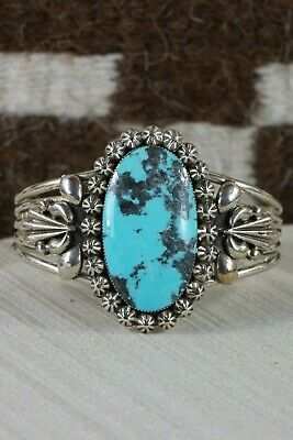 Navajo Turquoise & Sterling Silver Bracelet - Jimson Belin - High Lonesome Trading