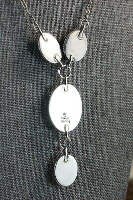 Navajo Lapis & Sterling Silver Necklace Set - Alvin Joe