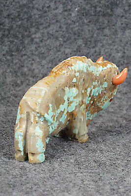 Buffalo Zuni Fetish Carving - Andres Quandelacy