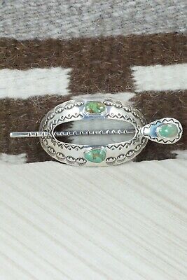 Royston Turquoise & Sterling Silver Hair Barrette - Michael Thompson