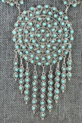 Turquoise & Sterling Silver Necklace and Earrings Set - Wayne Johnson