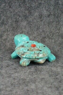 Turtle Zuni Fetish Carving - Reynold Lunasee