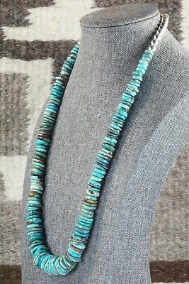 Turquoise & Sterling Silver Necklace - Navajo