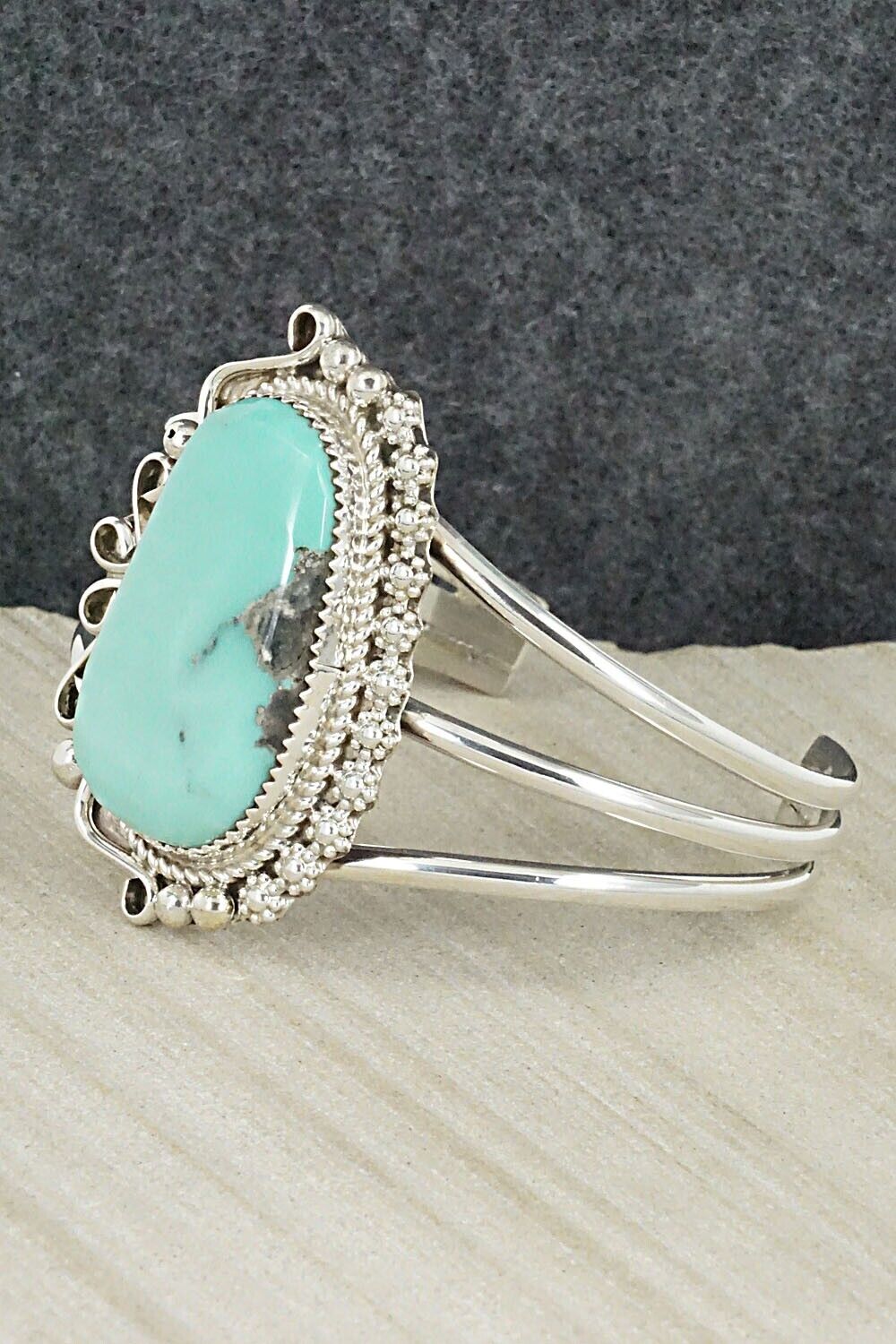Turquoise & Sterling Silver Bracelet - Donavan Nez