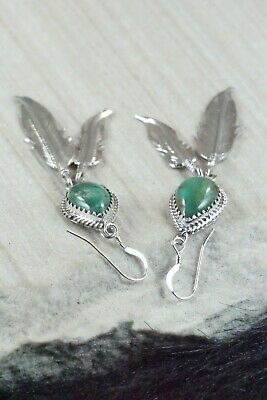 Navajo Turquoise & Sterling Silver Earrings - Judy Largo