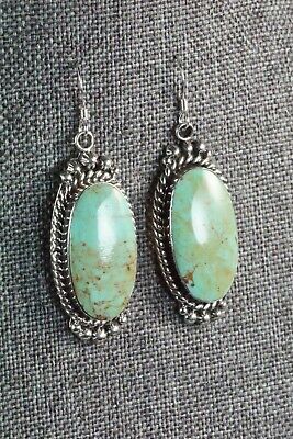 Turquoise & Sterling Silver Earrings - Greg Yazzie