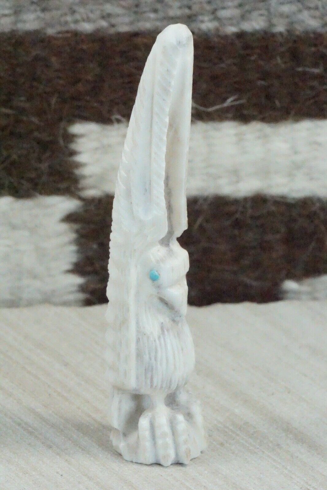 Eagle Zuni Fetish Carving - Garrick Weeka