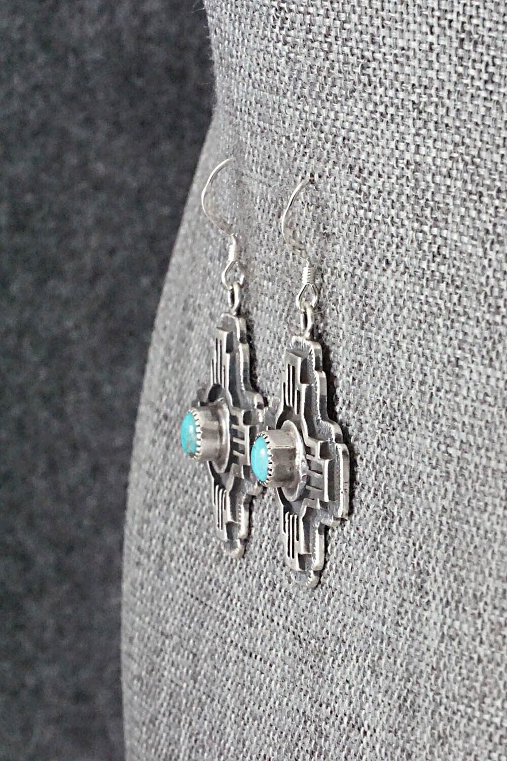 Turquoise & Sterling Silver Earrings - Annie Spencer