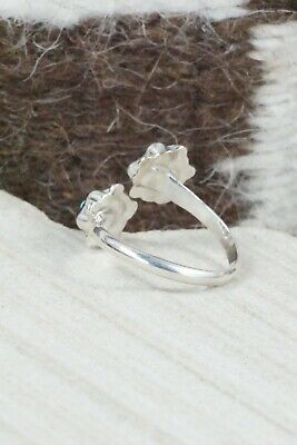 Jet, Turquoise & Sterling Silver Ring - Tamara Pinto - Size 8.25