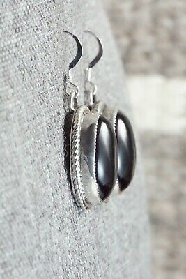 Onyx & Sterling Silver Earrings - Sheena Jack