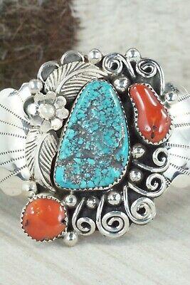 Turquoise & Sterling Silver Bracelet - Shirley Largo - High Lonesome Trading