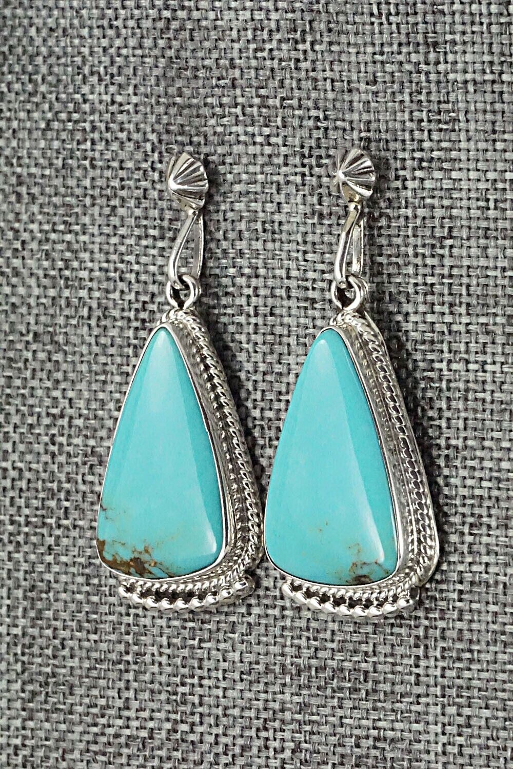 Turquoise and Sterling Silver Earrings - Sharon McCarthy