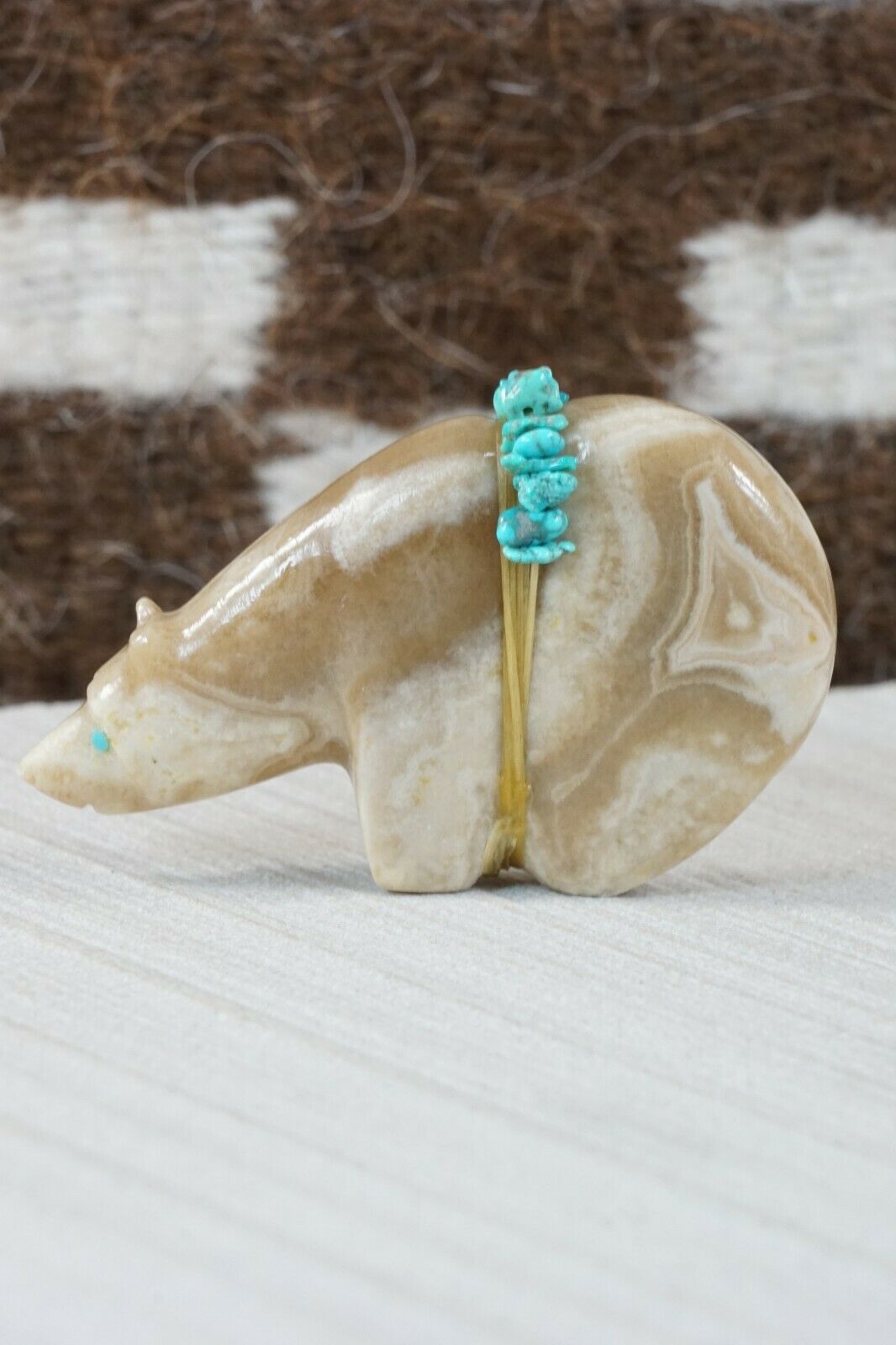 Bear Zuni Fetish Carving - Paulette Quam - High Lonesome Trading